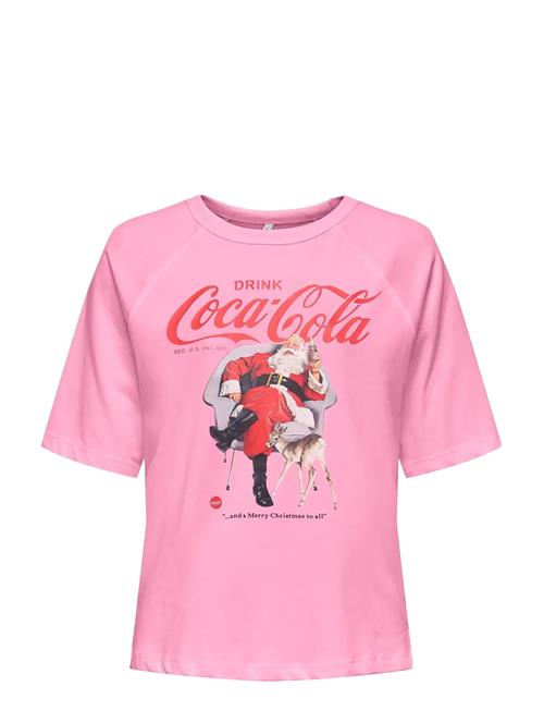 Carcoca Cola Xmas Life S/S Top Jrs ONLY Carmakoma Pink