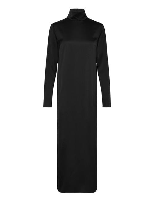 Turtleneck Satin Dress Filippa K Black