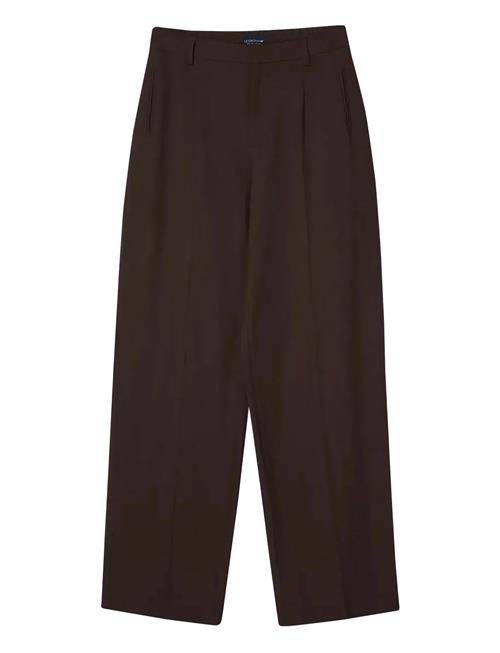 Classic Tailored Wide Pants Lexington Clothing Brown