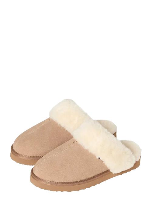 Women's Suede Slippers Lexington Clothing Beige