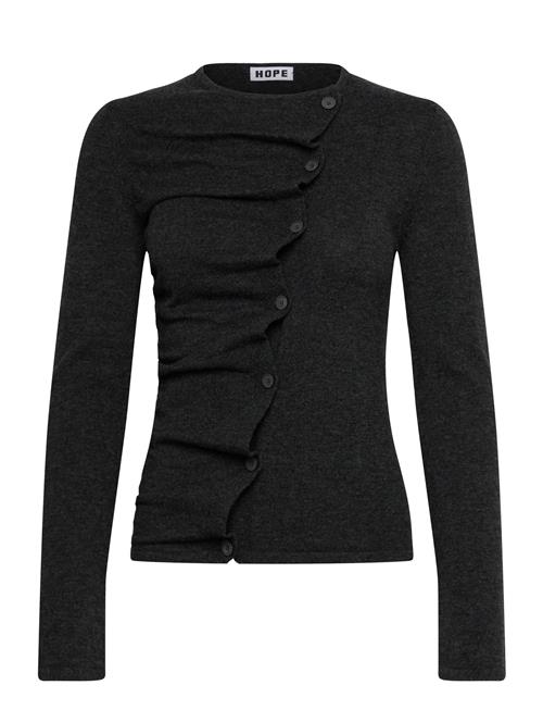 Wave Cardigan Grey Cashmere Blend-34 Hope Grey