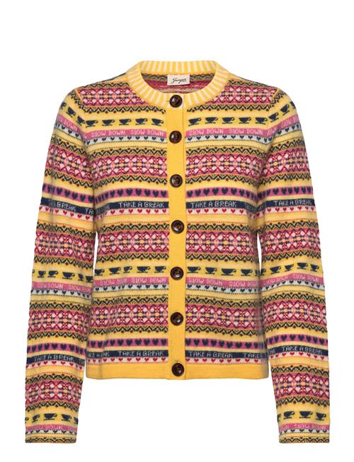 Annalisa Cardigan Jumperfabriken Yellow