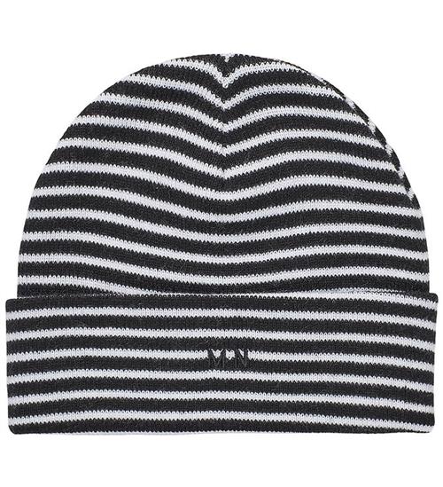 Mads Nørgaard Hue - Strik - Isak Ambas Stripe - Sort/Hvid