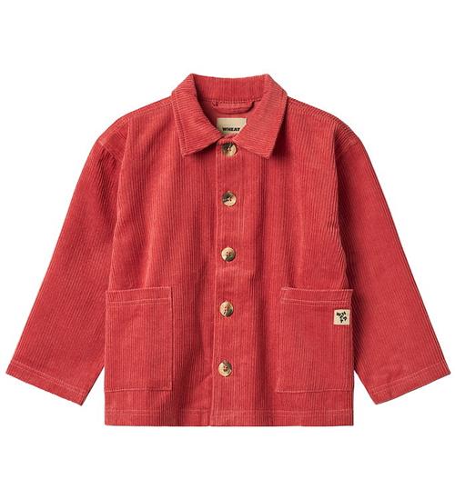 Wheat Skjorte - Fløjl - Sage - Raspberry