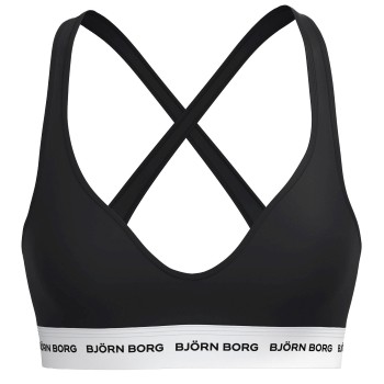 Björn Borg BH Logo Bralette Sort bomuld Large Dame