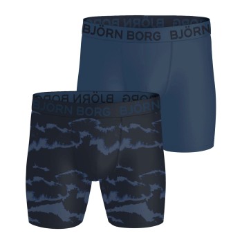 Björn Borg 2P Sports Lightweight Boxers Marine/Blå polyester Medium Herre