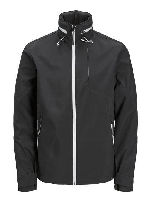 JACK & JONES Overgangsjakke 'Flit'  sort / hvid