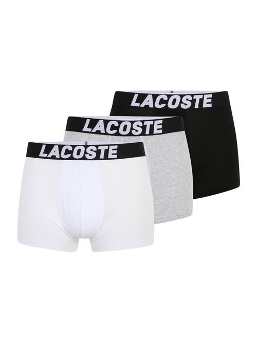 LACOSTE Boksershorts  grå-meleret / sort / hvid