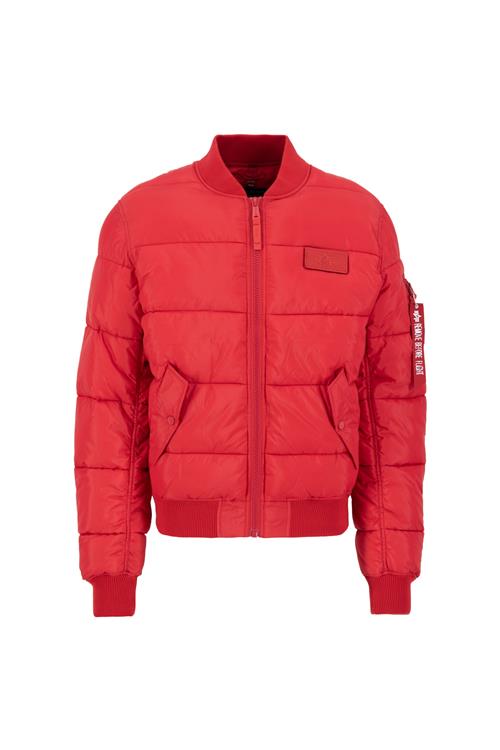 ALPHA INDUSTRIES Overgangsjakke 'MA-1'  rød