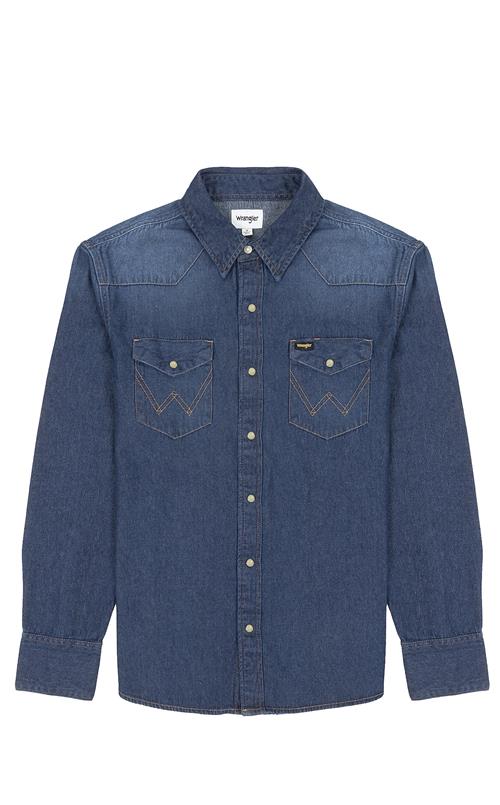 WRANGLER Skjorte '27MW'  blue denim
