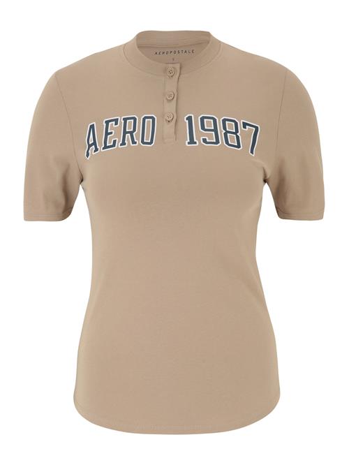 AÉROPOSTALE Shirts  beige / navy / hvid