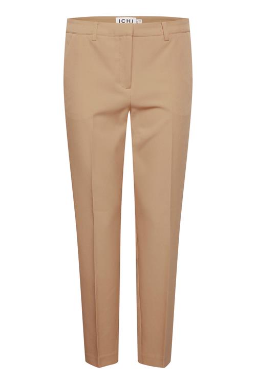 ICHI Bukser med fals 'Lexi'  karamel