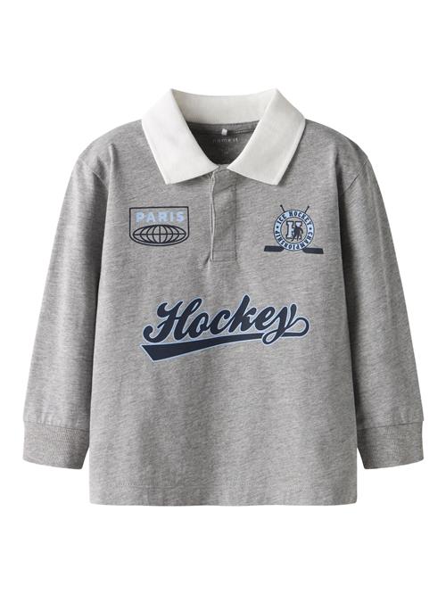 NAME IT Polo Bluse Sido Grey Melange