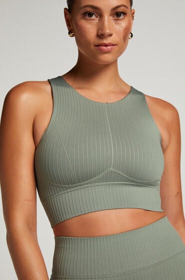 Hunkemöller HKMX sømløs sports-bh grøn