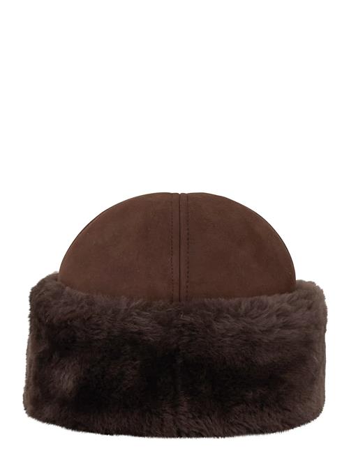 Dora Shearling Hat Becksöndergaard Brown