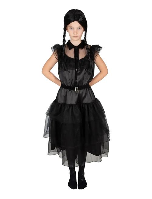 Costume Black Lace Dress 158-164 Joker Black