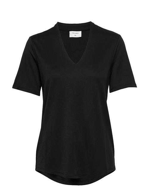 Blouse From Freequent In A Soft Material. The Blouse Has A Simple Silhouette Wit FREE/QUENT Black
