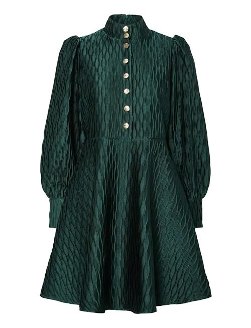 Yasripple Ls Dress - Show YAS Green