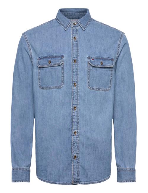 Ls Regular Denim Shirt Ext Tommy Jeans Blue