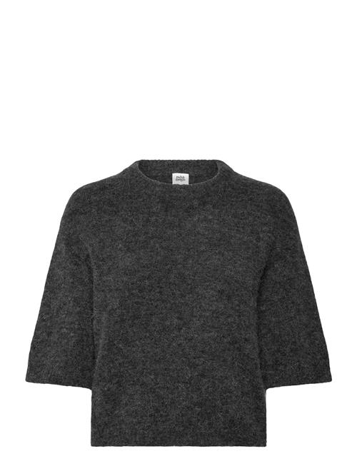 Madina Short Sleeve Knit Twist & Tango Grey