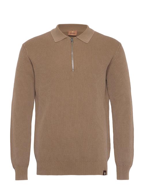 Mmgroyce Zip Polo Knit Mos Mosh Gallery Beige