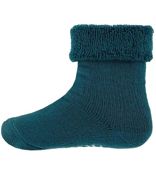 Fuzzies Skridsikre Strømper - Petroleum