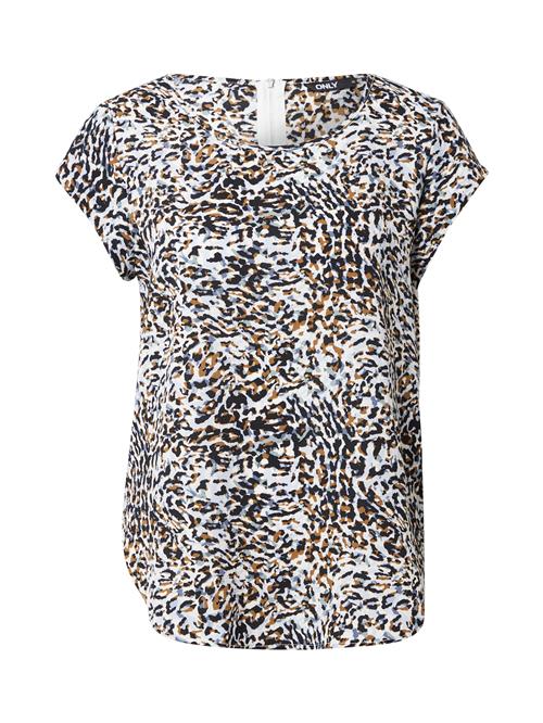 ONLY Bluse  lyseblå / karamel / sort / hvid
