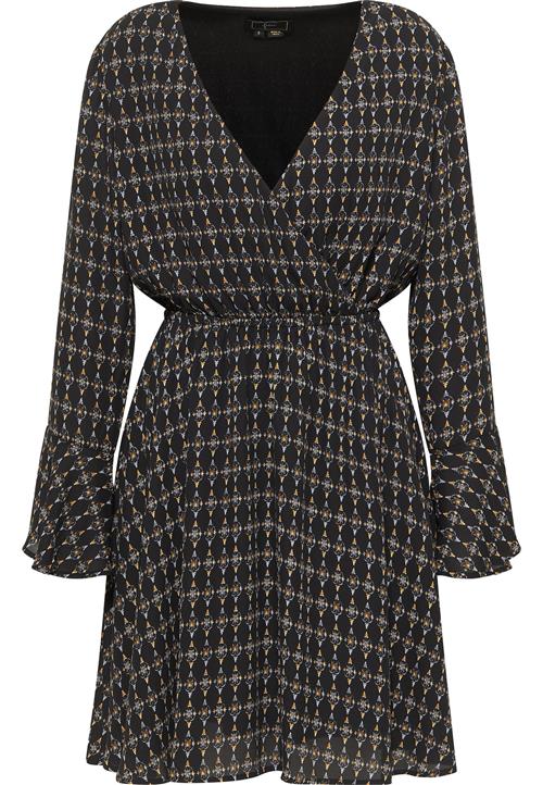 faina Kjole  cognac / lysegrå / sort