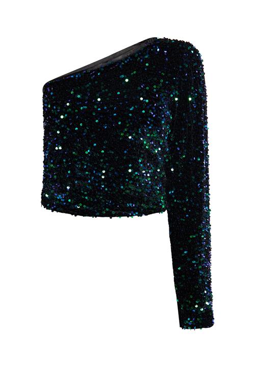 faina Bluse  blå / smaragd / lilla / sort