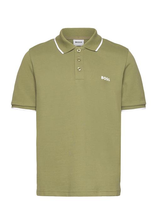 Short Sleeve Polo BOSS Khaki