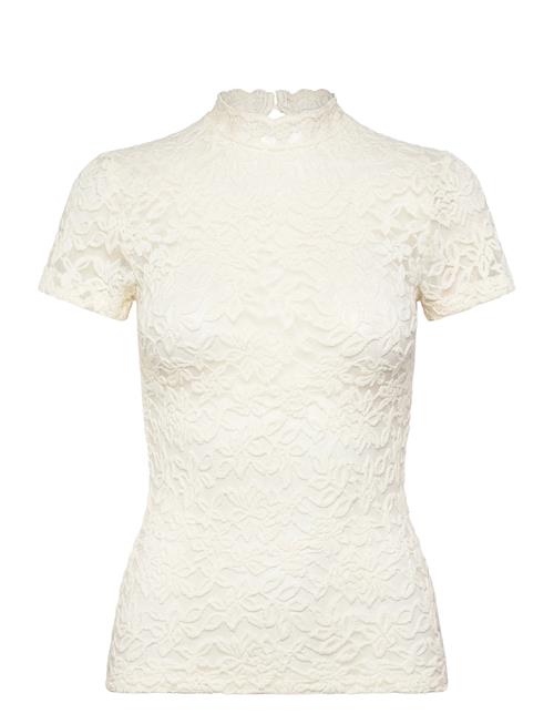 Rwdelicia Capsleeve Regular T-Neck Rosemunde Cream