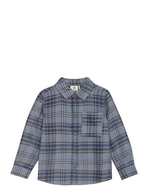 Shirt Ls Check En Fant Blue