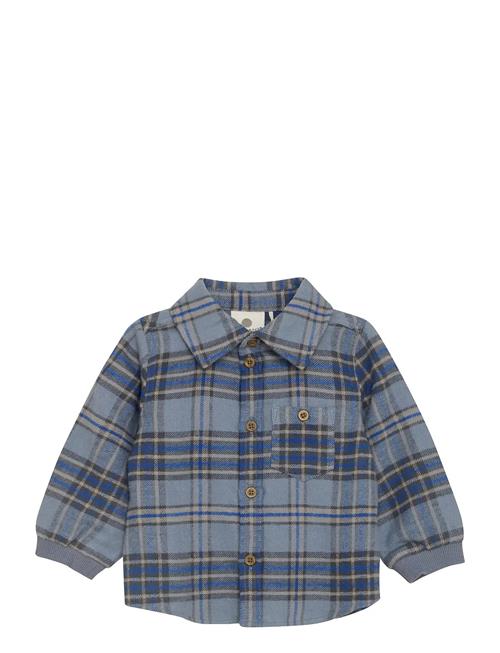Shirt Ls Check En Fant Blue