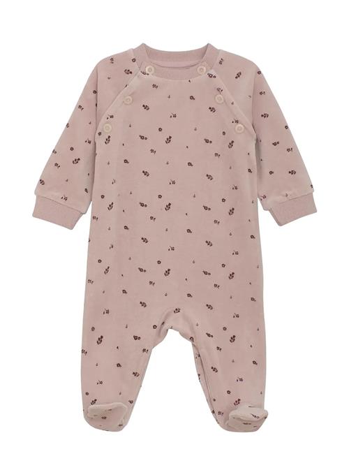 Romper Ls Velour Fixoni Pink