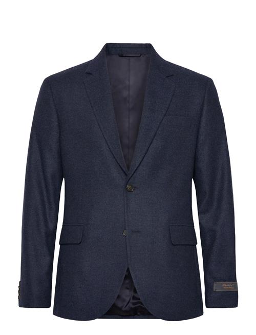 Flannel Herringb Suit Jacket GANT Navy