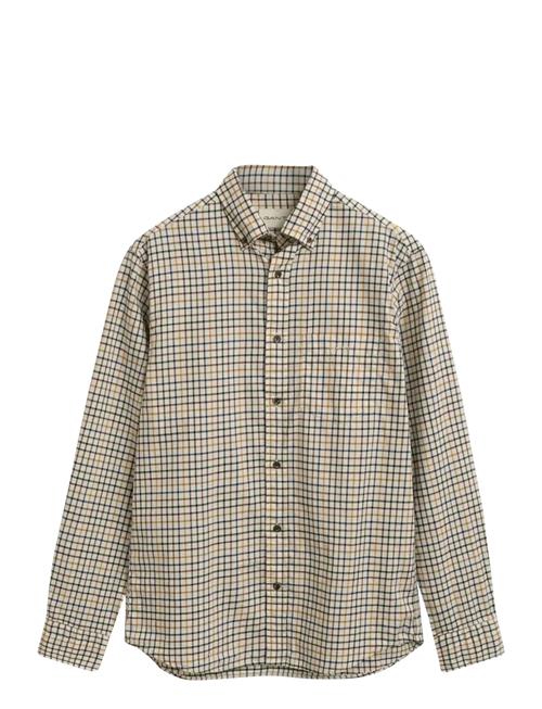 Reg Twill Check Shirt GANT Beige