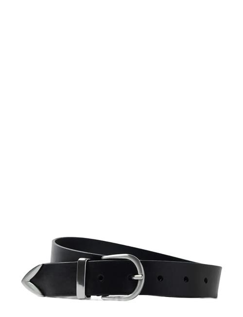 Slhwestly Leather Belt Selected Black