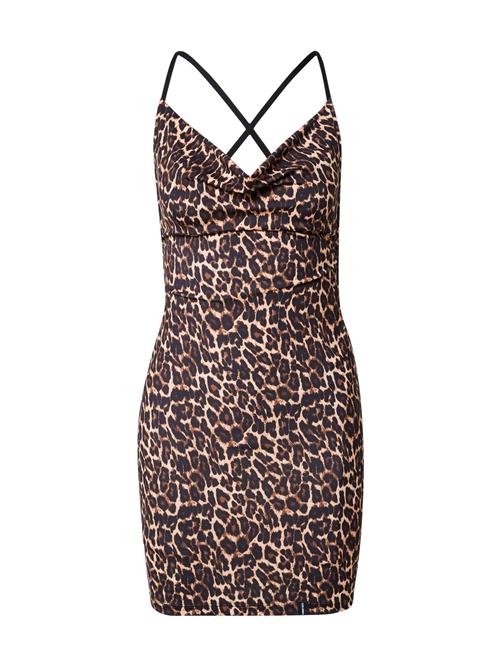 VIERVIER Sommerkjole 'Jasmin'  brun / cappuccino / sort