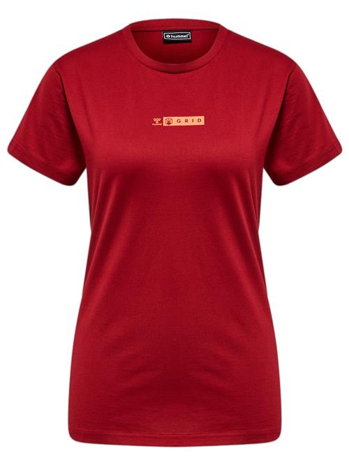 Hummel Funktionsbluse 'Offgrid'  lyseorange / carminrød