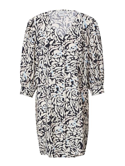 ICHI Kjole 'Jepia'  lyseblå / sort / æggeskal