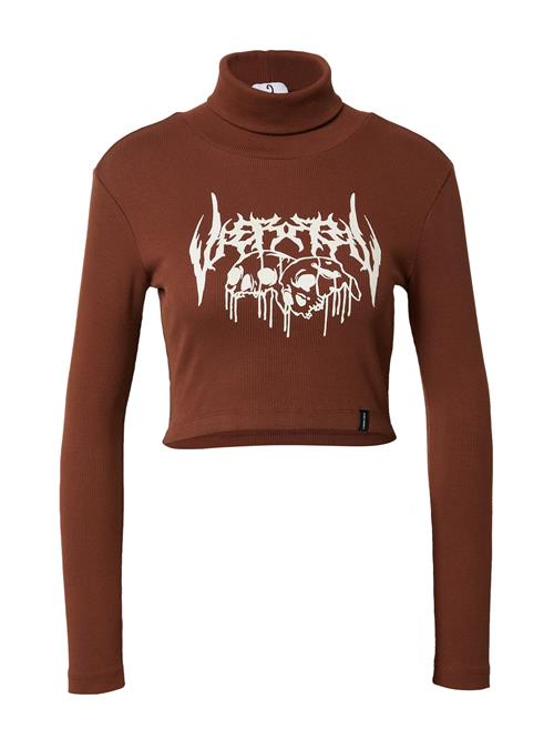 VIERVIER Shirts 'Helen'  creme / kastaniebrun