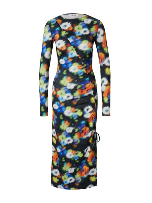 EDITED Kjole 'Tobia'  blandingsfarvet / sort