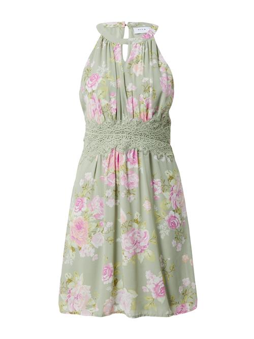 VILA Sommerkjole 'Milina'  grøn / pastelgrøn / lyserød / hvid