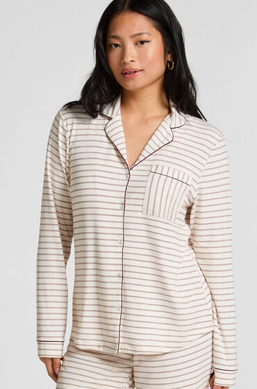 Hunkemöller Langærmet jerseyjakke Essential Hvid