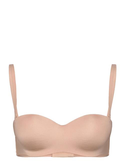 Smooth Padded Underwired Strapless Push-Up Bra Hunkemöller Beige