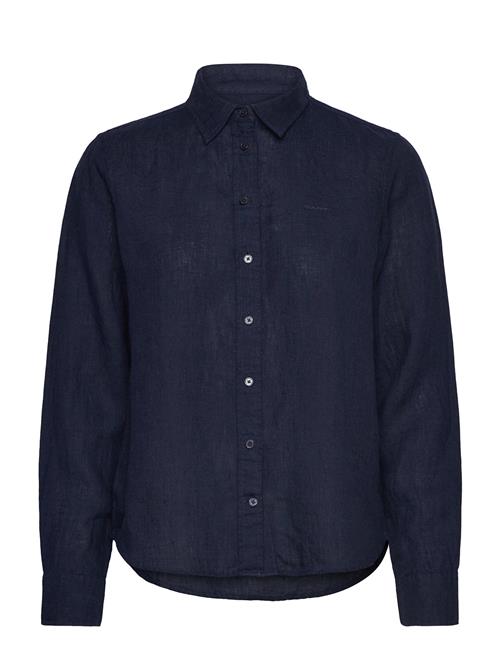 Reg Linen Shirt GANT Navy
