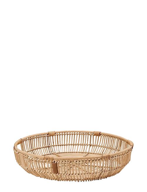 Round Rattan Tray Lexington Home Beige