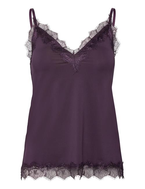 Rwbillie Lace Strap Top Rosemunde Purple