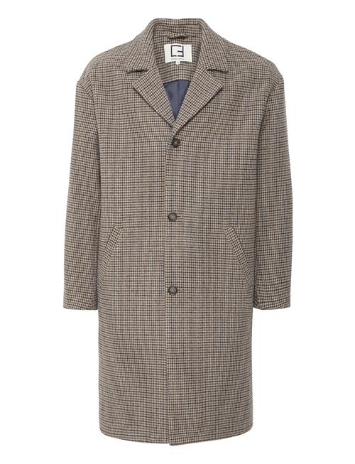 Cfclaes Houndstooth Cheked Relaxed Casual Friday Beige