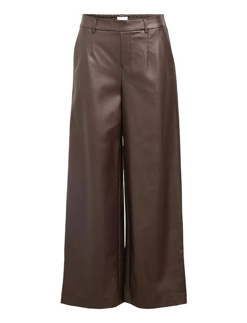 Objmelba Lisa Wide Coated Pant Noos Object Brown